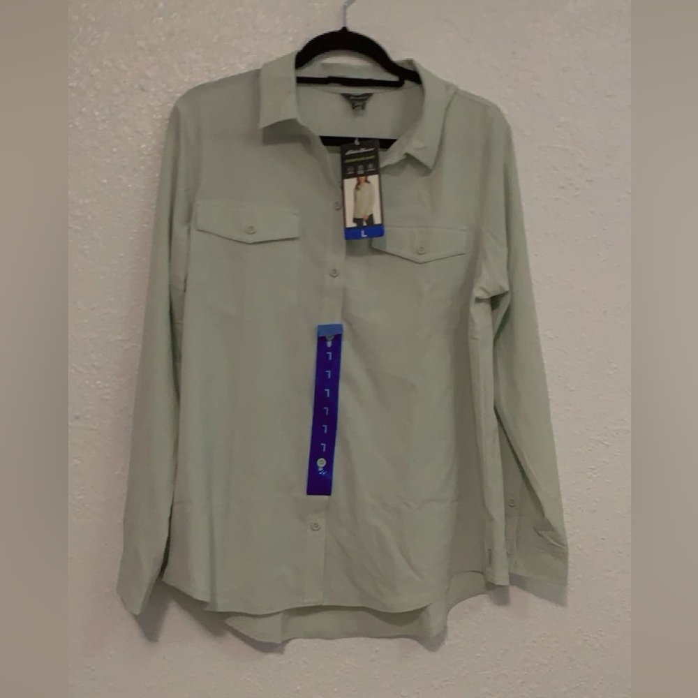 Grey button up
